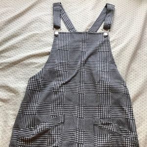 Plaid overall skirt. Size large.